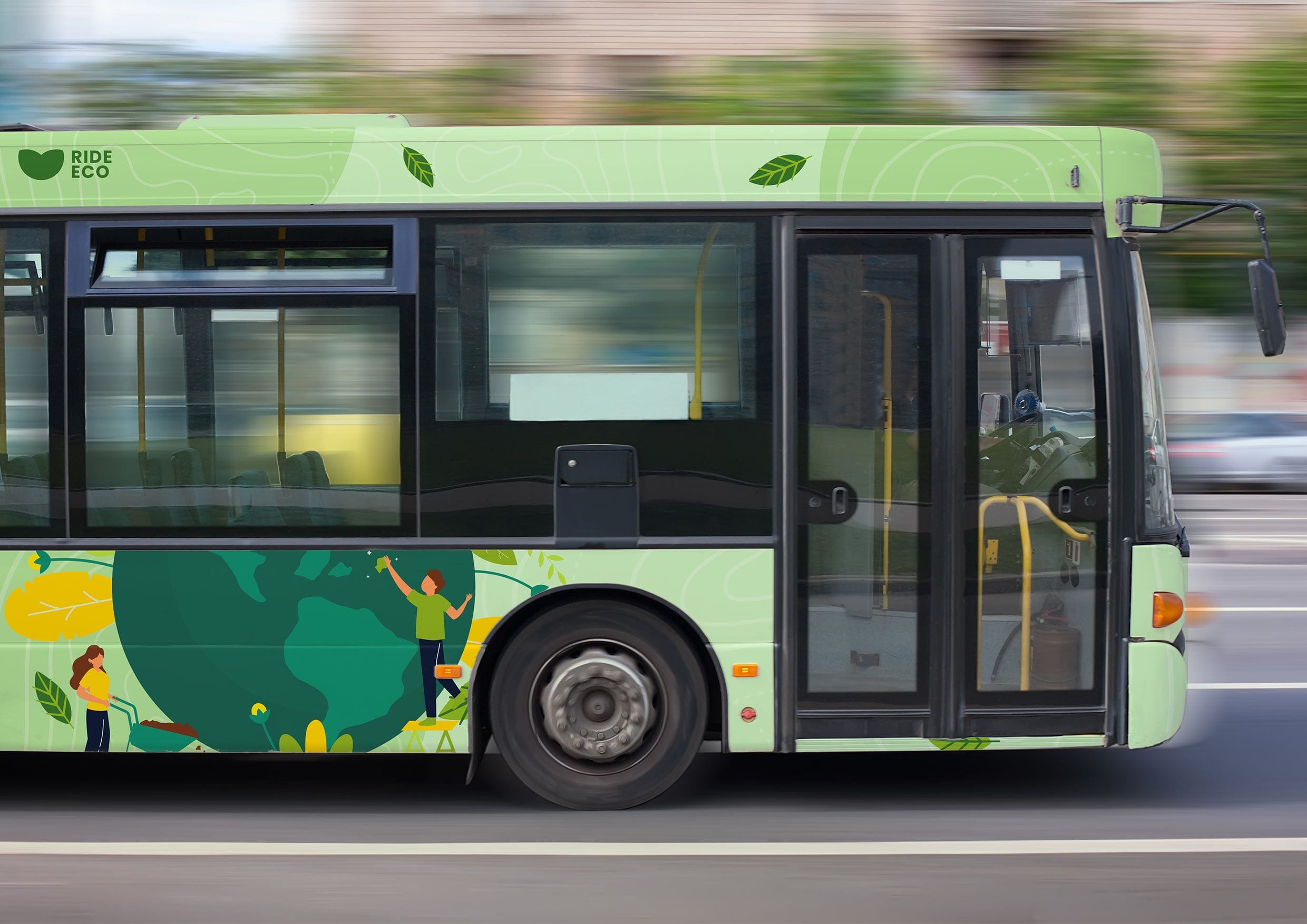 Αυτοκόλλητο Λευκό Ri-Jet PO100 Eco-friendly 12963_Bus