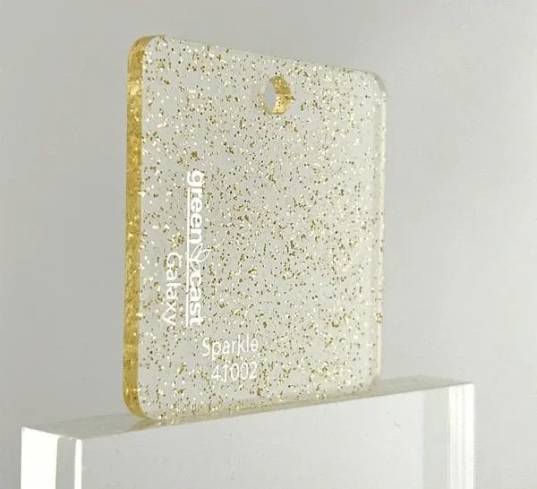 Plexiglass Gold Glitter Sparkle 41002-1