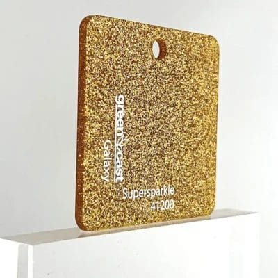 Plexiglass Gold Glitter Supersparkle 41200-1