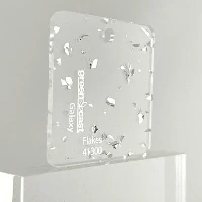 Plexiglass Silver Flakes 41300-1