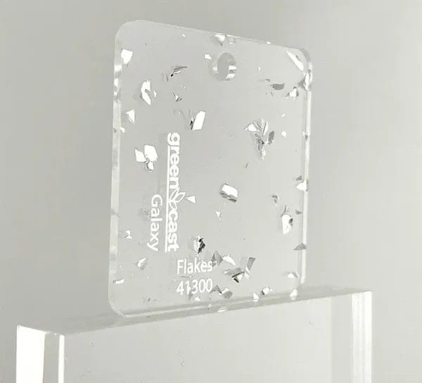 Plexiglass Silver Flakes 41300-1