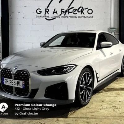 Χρωματιστή Μεμβράνη Αυτοκινήτου 412 Gloss Light Grey-1