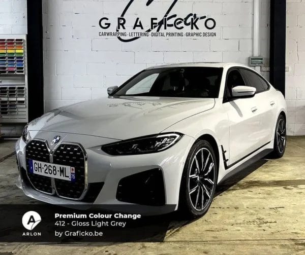 Χρωματιστή Μεμβράνη Αυτοκινήτου 412 Gloss Light Grey-1