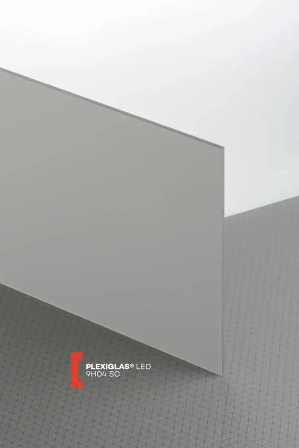 Plexiglas® LED Black-White 9H04 Satinice