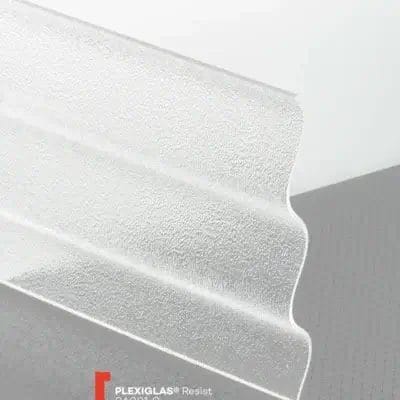 Plexiglas® Resist Corrugated Clear 0A001C