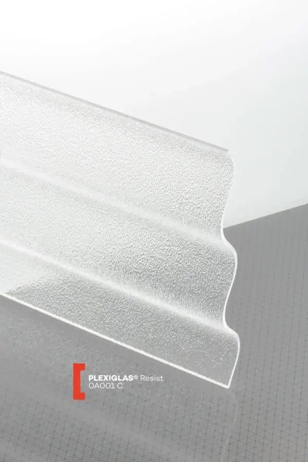 Plexiglas® Resist Corrugated Clear 0A001C