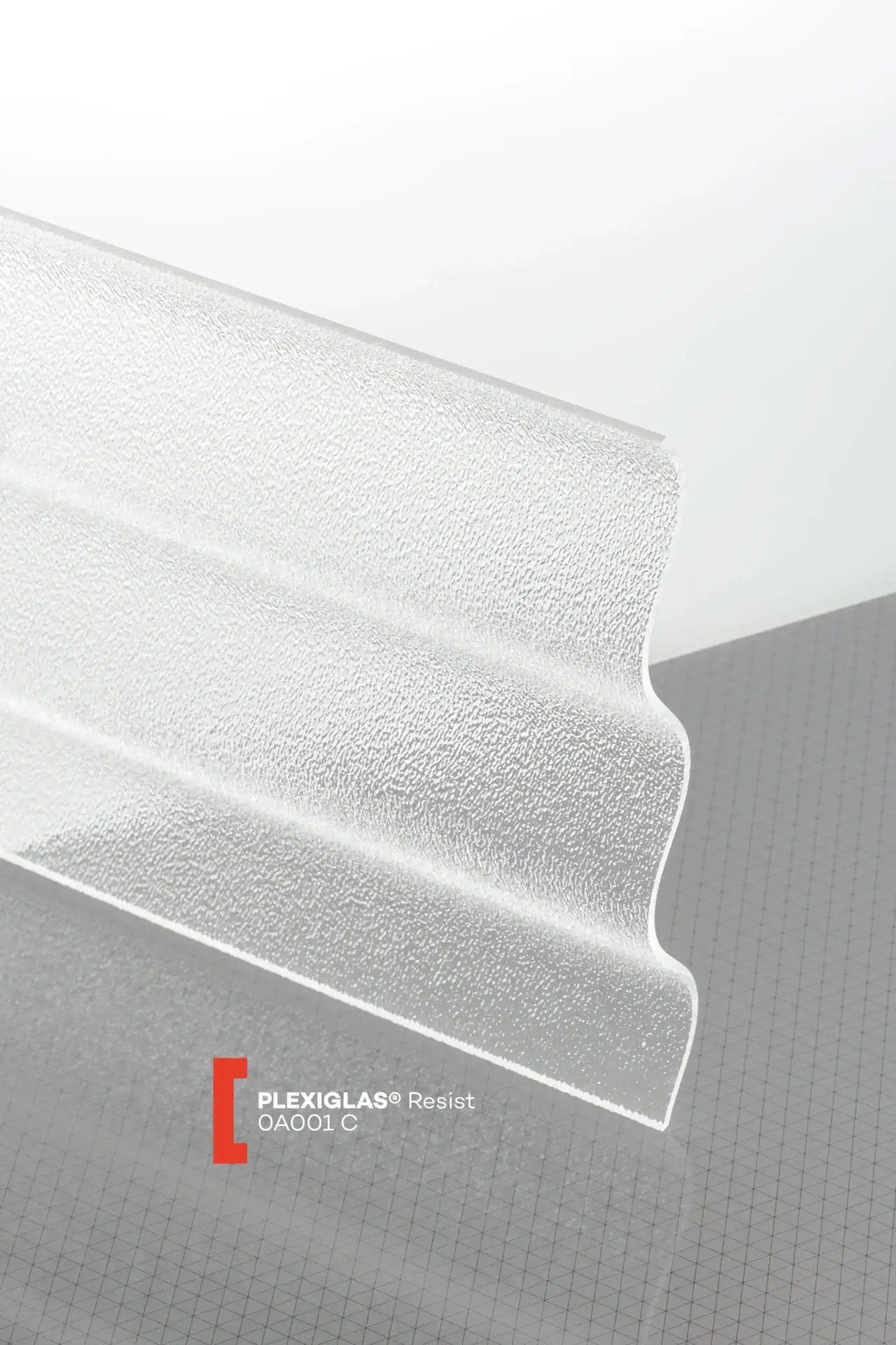 Plexiglas® Resist Corrugated Clear 0A001C Plexiglas® Resist Corrugated Clear 0A001C