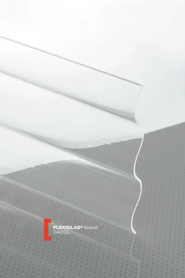 Plexiglas® Resist Corrugated Clear 0A001 Smooth