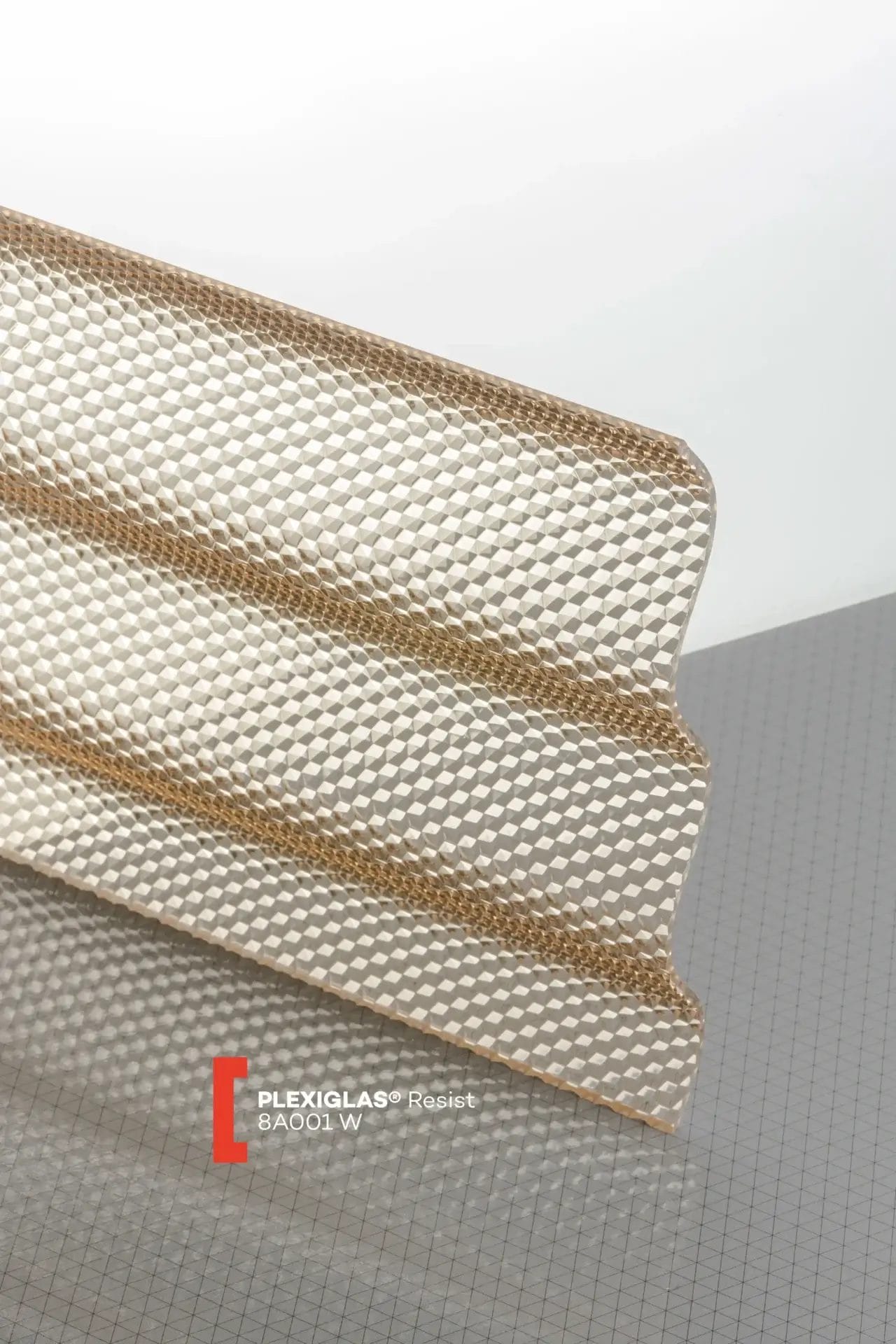 Plexiglas® Resist Corrugated Brown 8A001W Plexiglas® Resist Corrugated Brown 8A001W