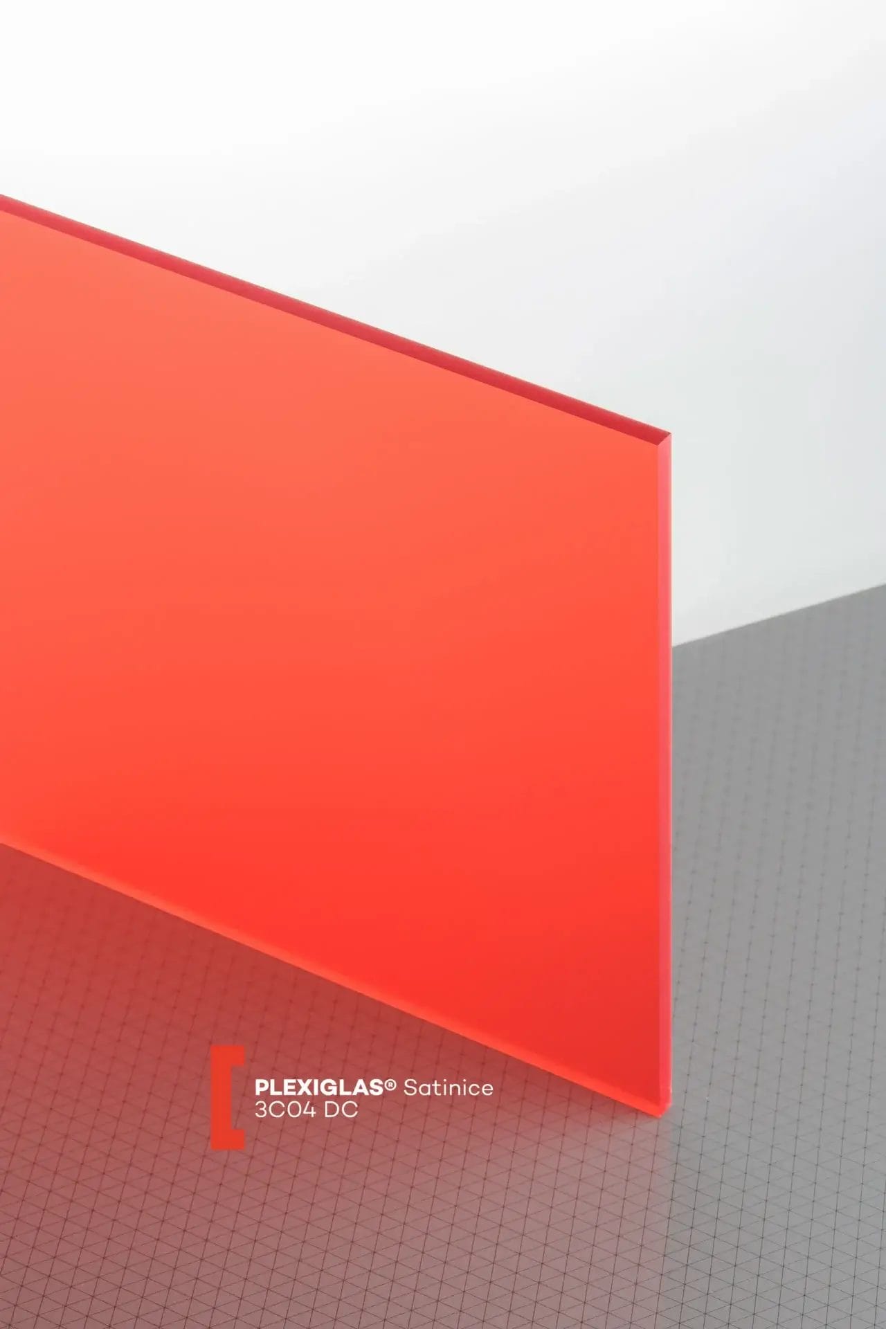 Plexiglas® Satinice Strawberry 3C04 DC Plexiglas® Satinice Strawberry 3C04 DC