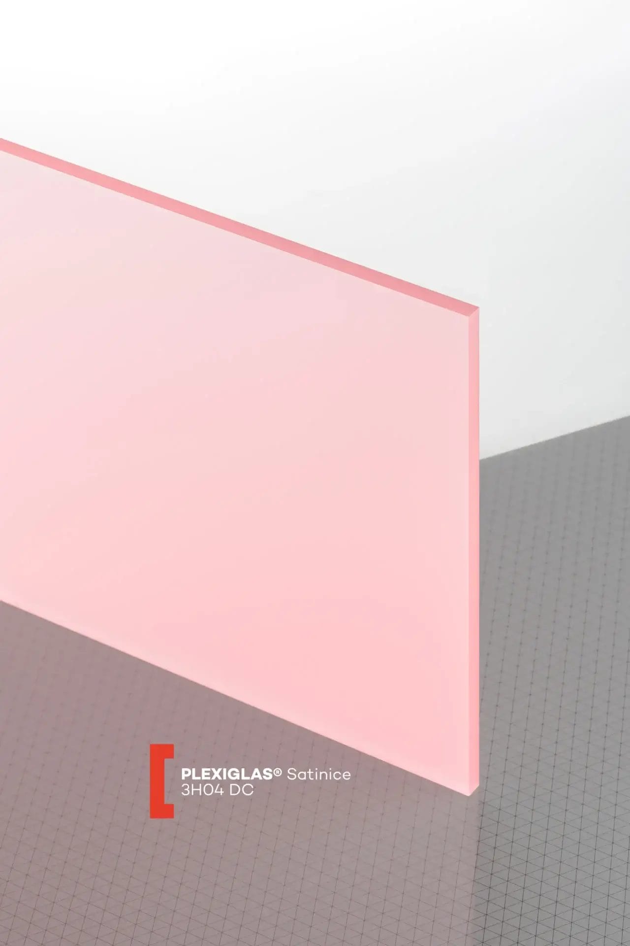 Plexiglas® Satinice Melon Red 3H04 DC