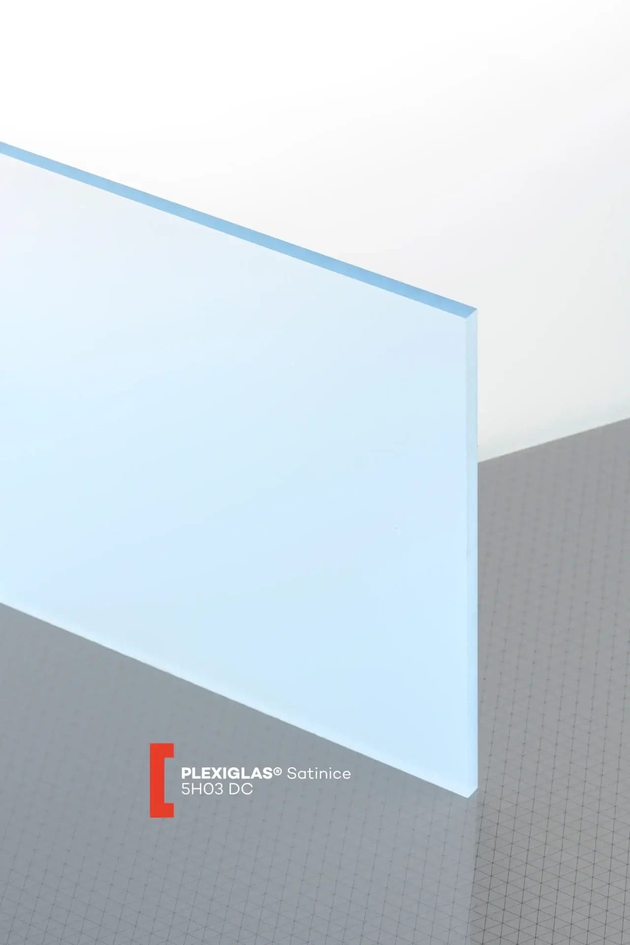 Plexiglas® Satinice Ice Blue 5H03 DC Plexiglas® Satinice Ice Blue 5H03 DC