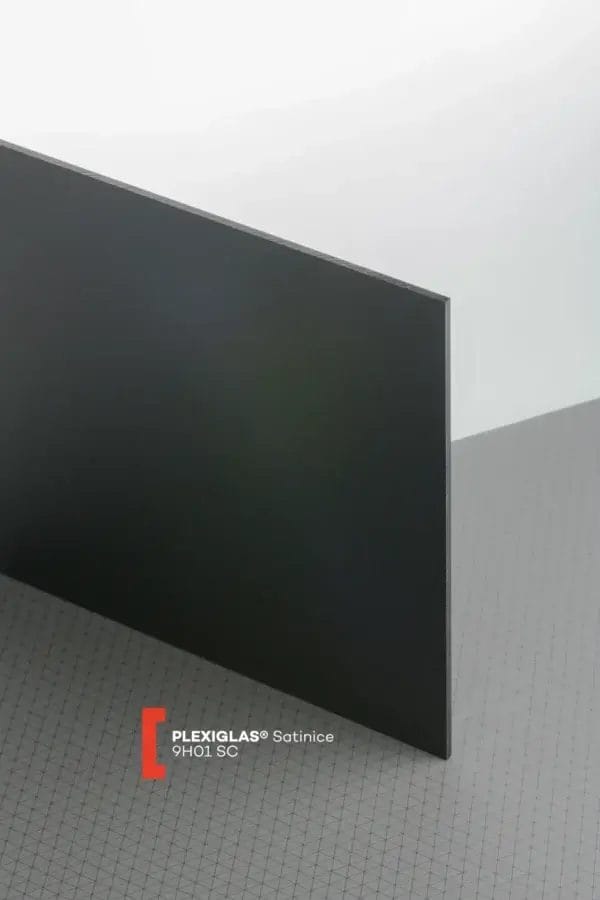 Plexiglas® Satinice Black 9H01