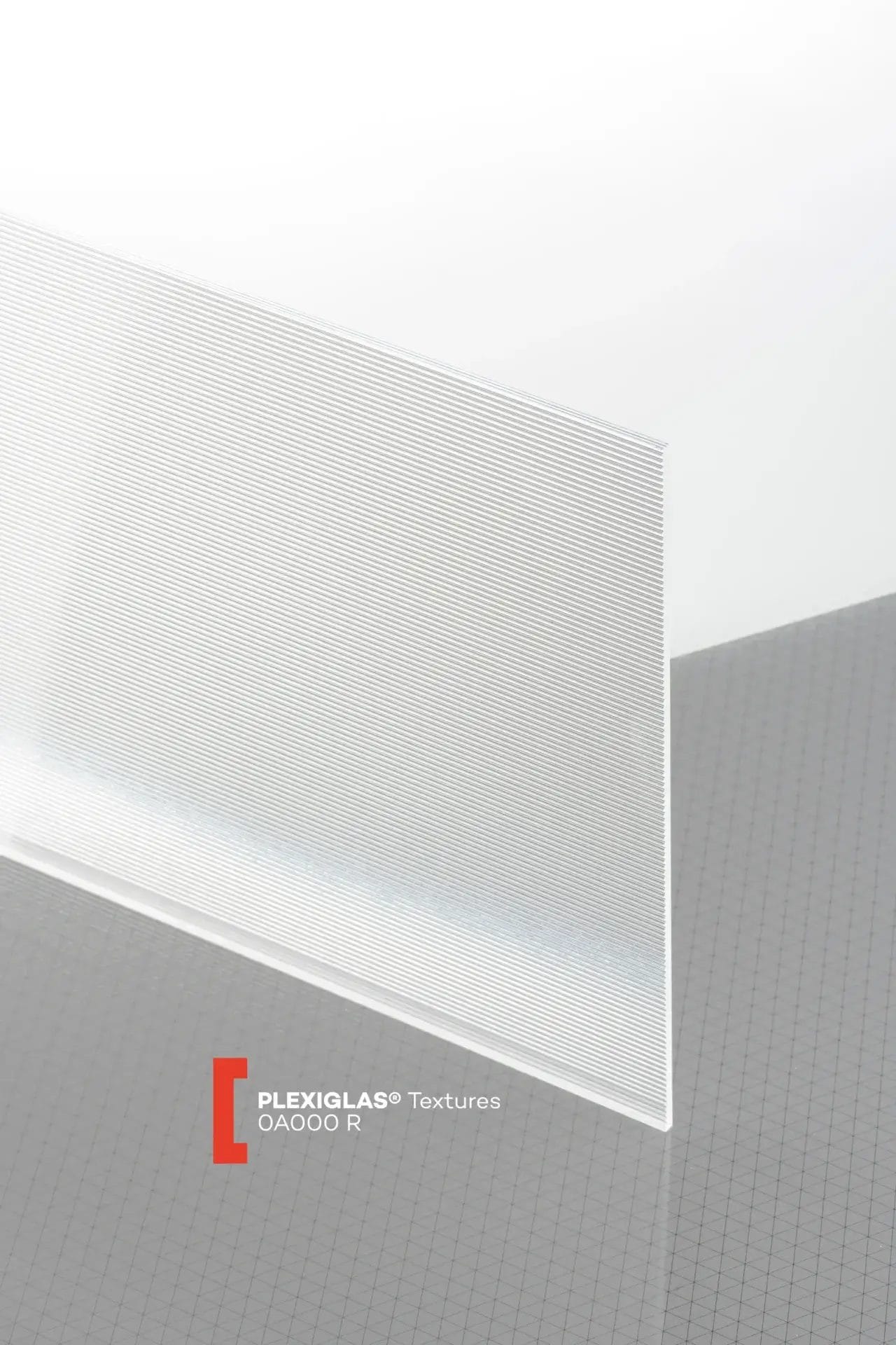 Plexiglas®Textures Clear Ribbed 0A000 R Plexiglas®Textures Clear Ribbed 0A000 R