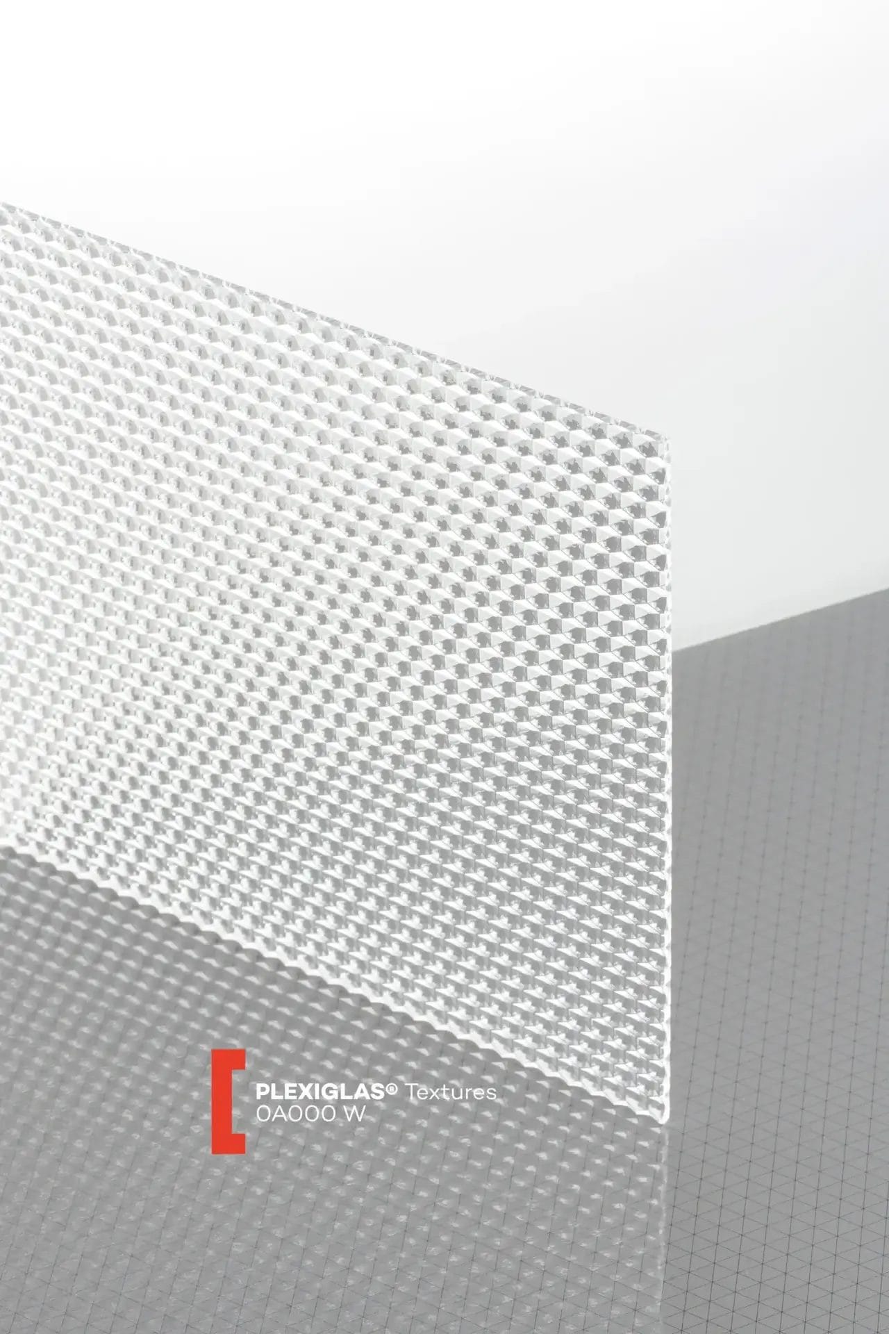 Plexiglas®Textures Clear Honeycomb 0A000 W Plexiglas®Textures Clear Honeycomb 0A000 W
